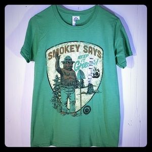 🆕 Mens Vintage Style Smokey the Bear Tee sz SMALL